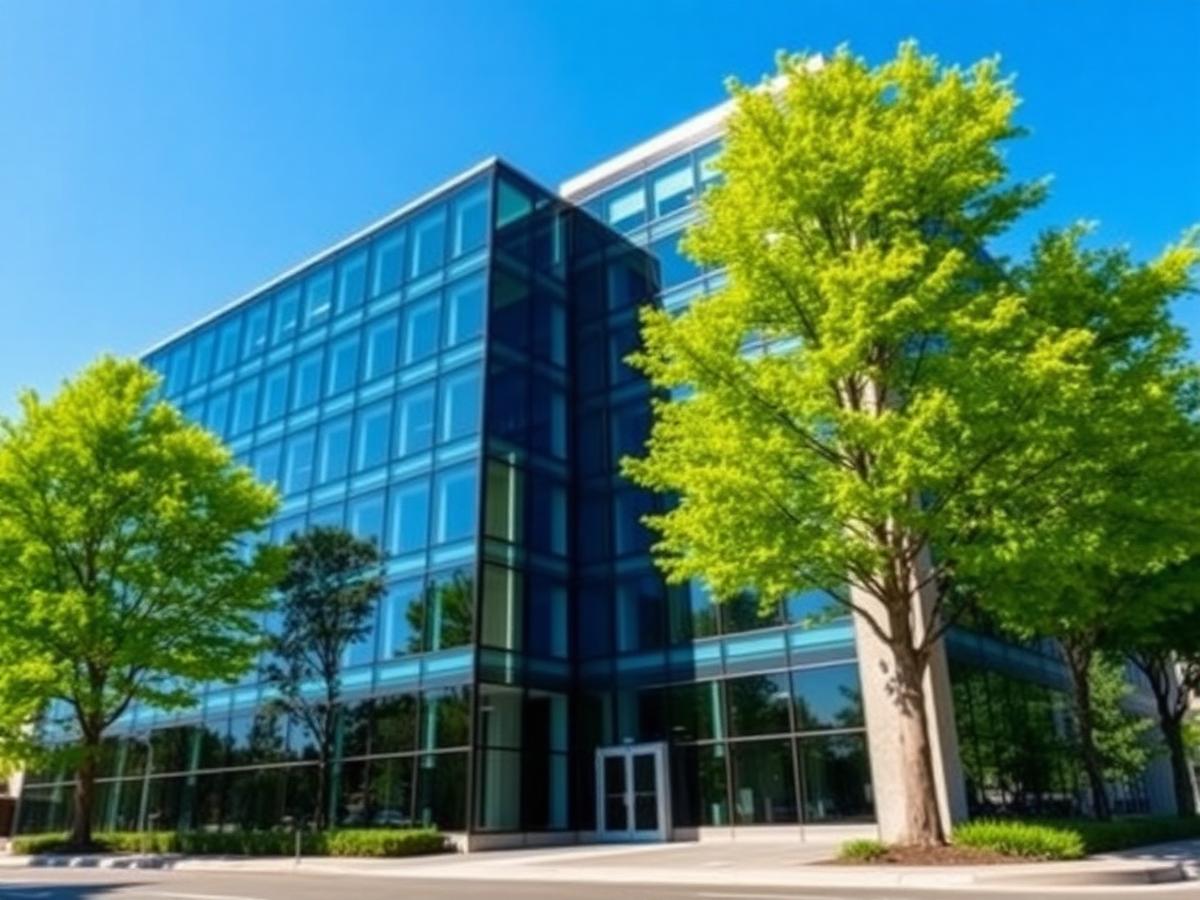 Modern corporate office building